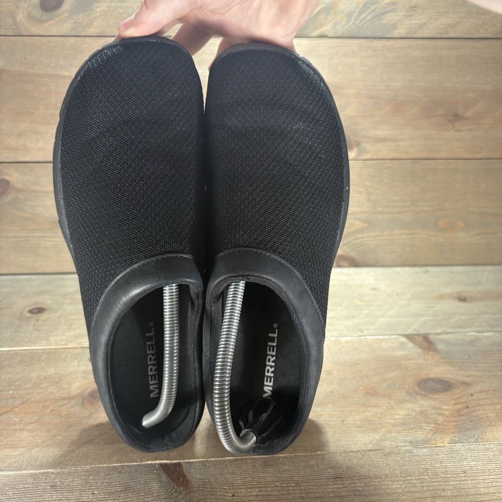 merrell encore breeze 4 womens size 9 wide shoes black mesh comfort clogs - Picture 7 of 9